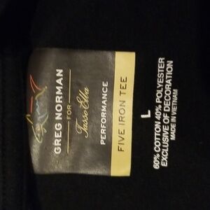 Greg Norman Black Long Sleeve Tshirt Size:Large Condition:☆☆☆ Good